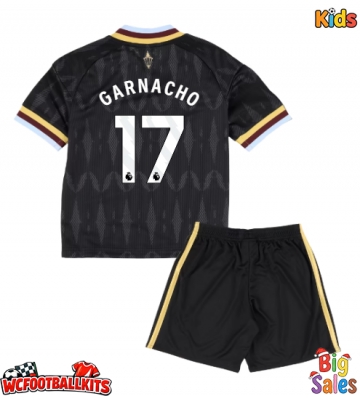 Aston Villa Alejandro Garnacho #17 Replica Away Stadium Kit for Kids 2026-27 Short Sleeve (+ pants)